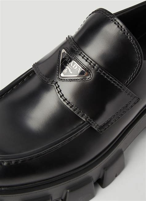 Prada monolith loafers second hand